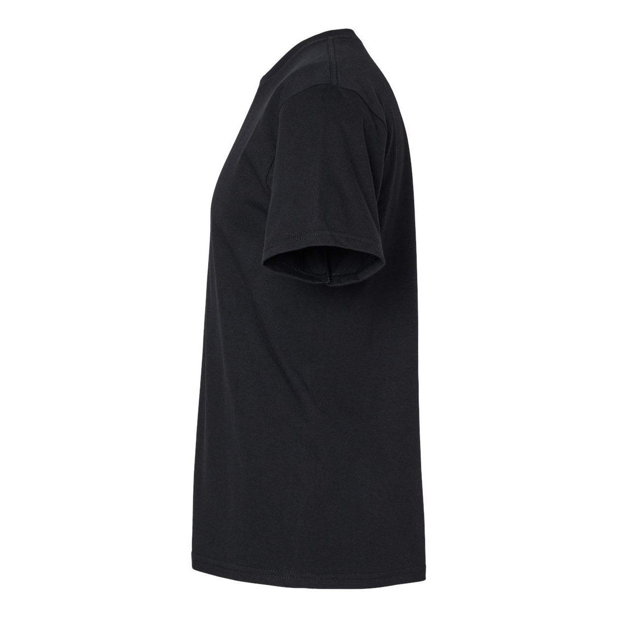 Pitch Black - Side - Gildan Softstyle Midweight T-Shirt