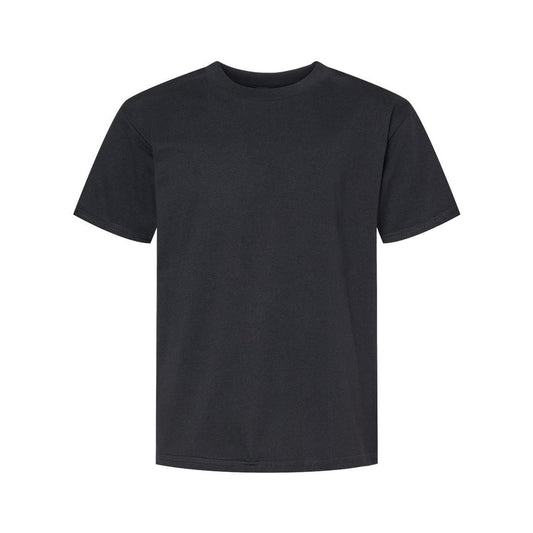 Pitch Black - Front - Gildan Softstyle Youth Midweight T-Shirt