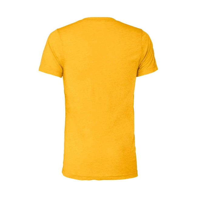 Yellow Gold Triblend - Back - BELLA + CANVAS Triblend Tee