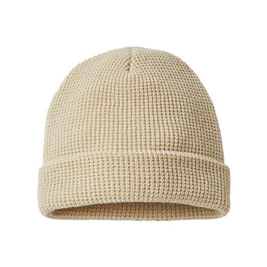Birch - Front - Richardson Waffle Cuffed Beanie