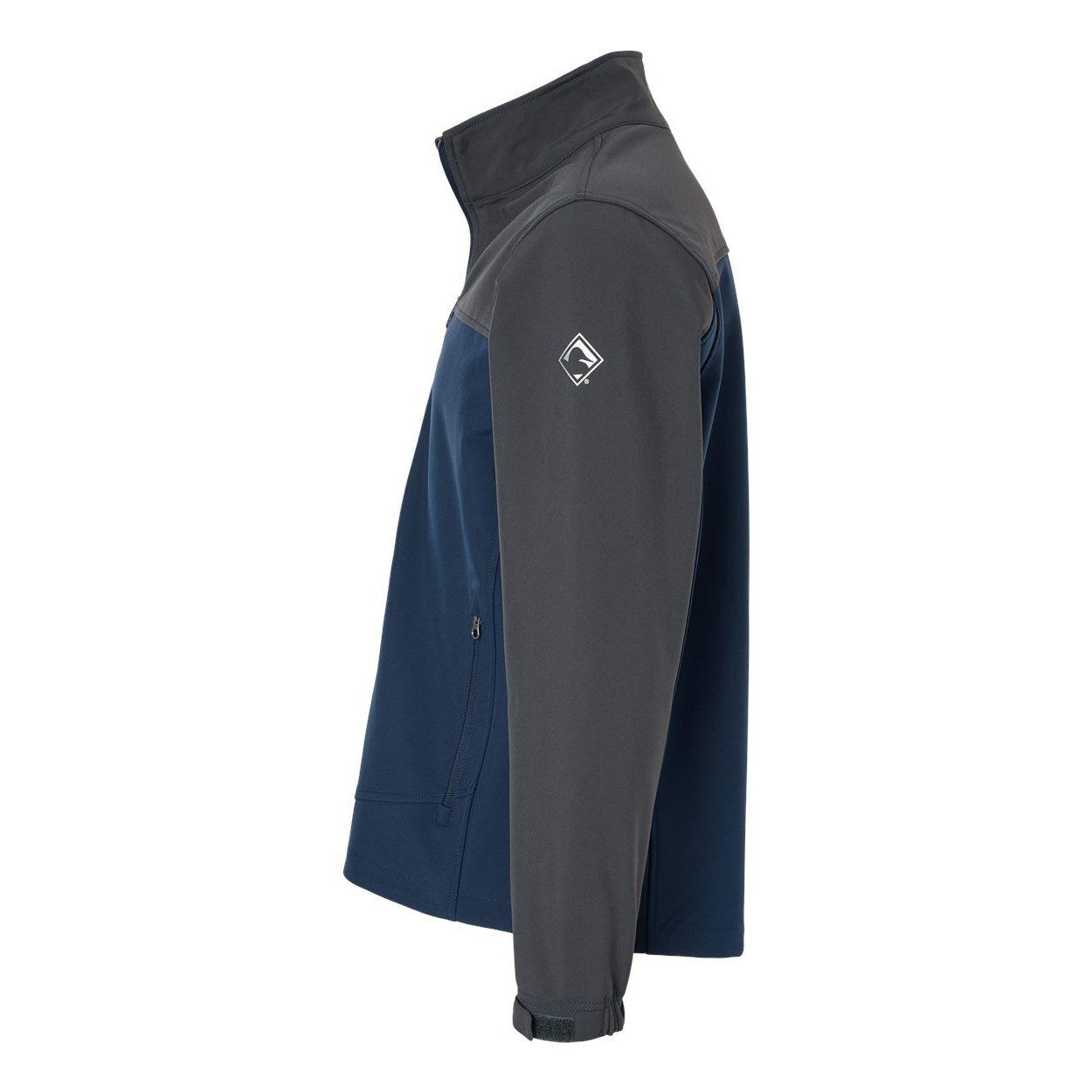 Deep Blue- Charcoal - Side - DRI DUCK Motion Soft Shell Jacket