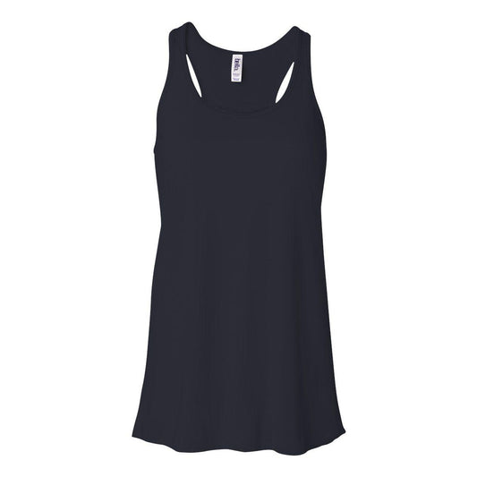 Midnight - Front - BELLA + CANVAS Women's Flowy Racerback Tank