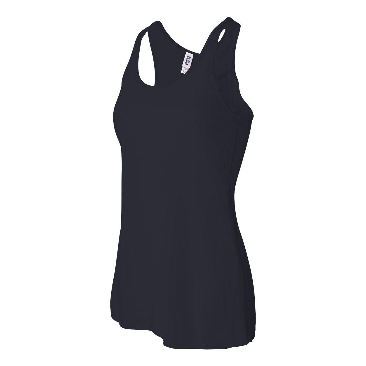 Midnight - Side - BELLA + CANVAS Women's Flowy Racerback Tank