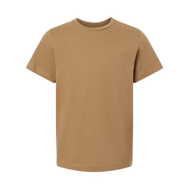 Coyote Brown - Front - LAT Youth Fine Jersey Tee