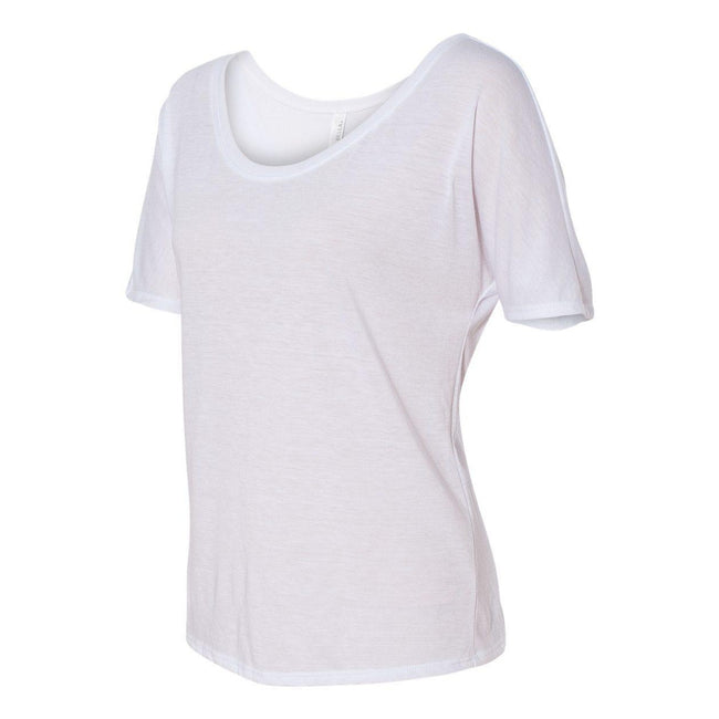 White - Side - BELLA + CANVAS Womens Slouchy Tee