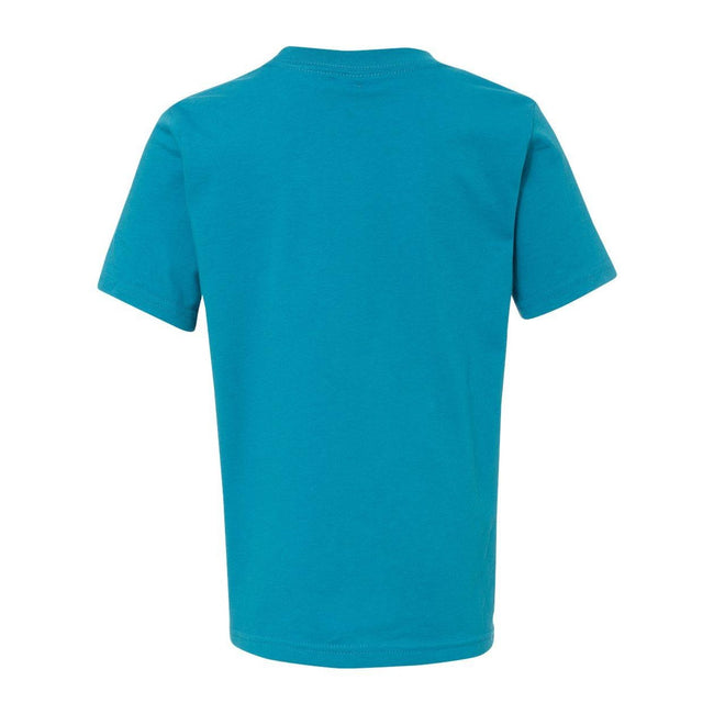 Turquoise - Back - Next Level Youth Cotton T-Shirt
