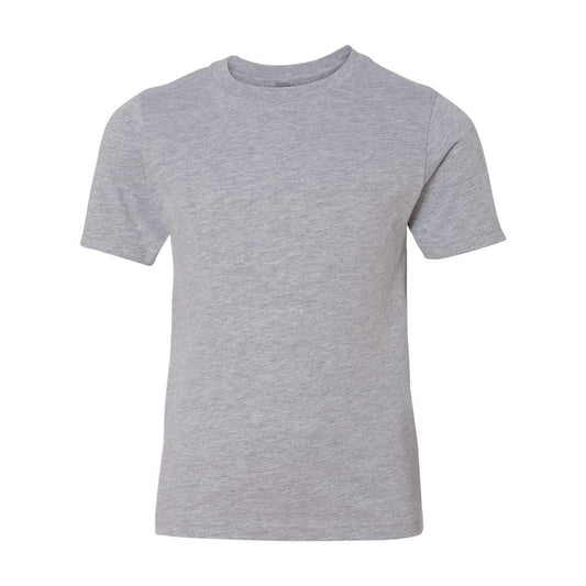 Heather Grey - Front - Next Level Youth Cotton T-Shirt