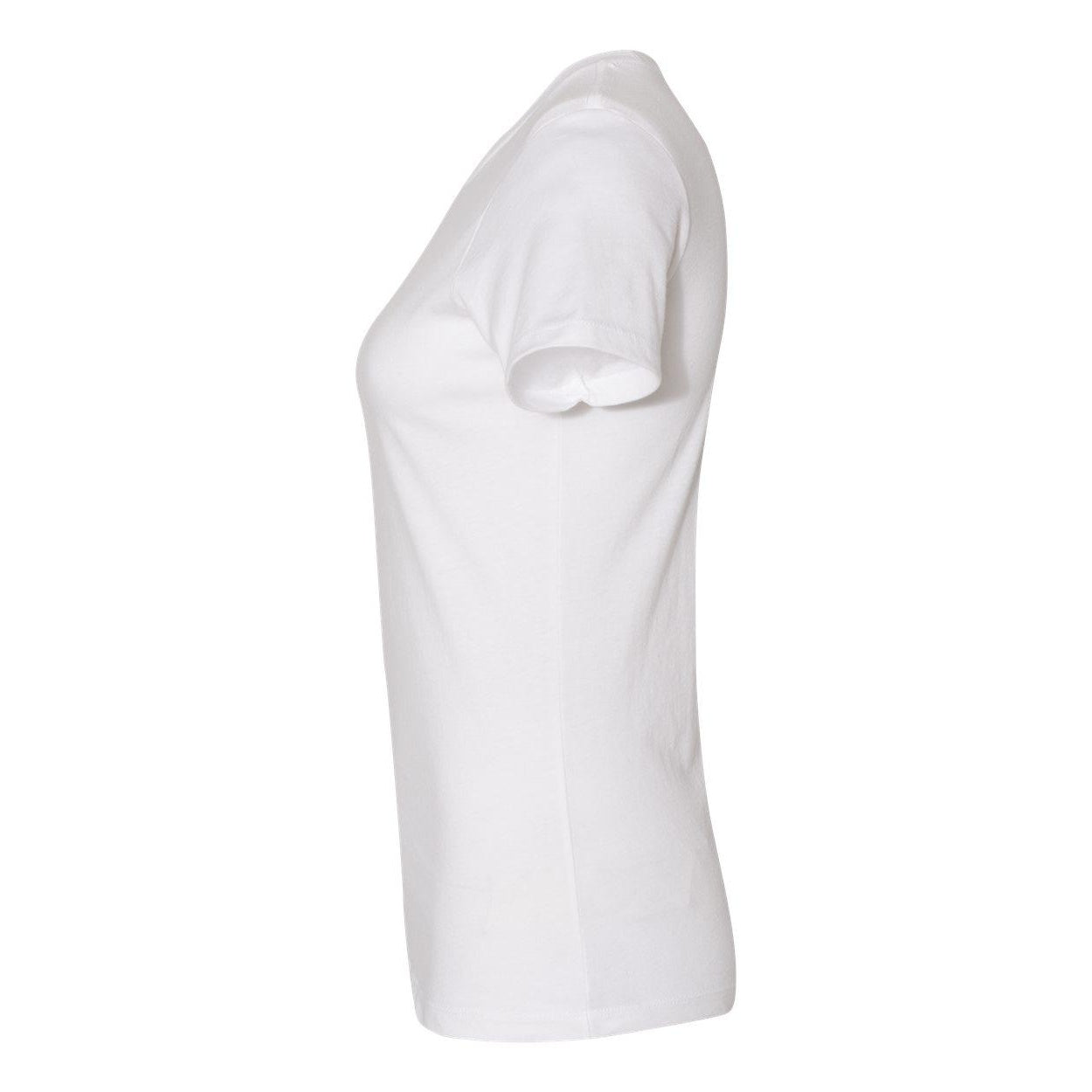 White - Side - Next Level Womens Cotton T-Shirt