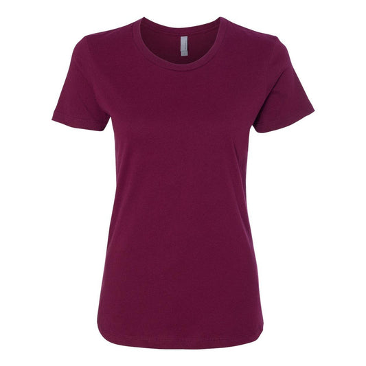 Maroon - Front - Next Level Womens Cotton T-Shirt