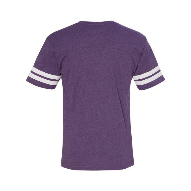 Vintage Purple- White - Back - LAT Football Fine Jersey Tee