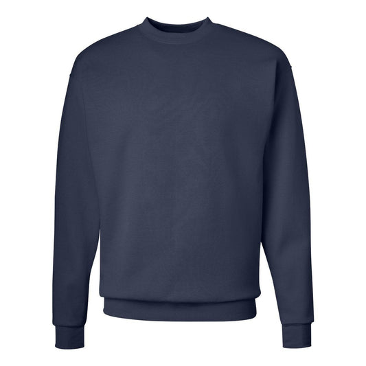 Navy - Front - Hanes Ecosmart Crewneck Sweatshirt