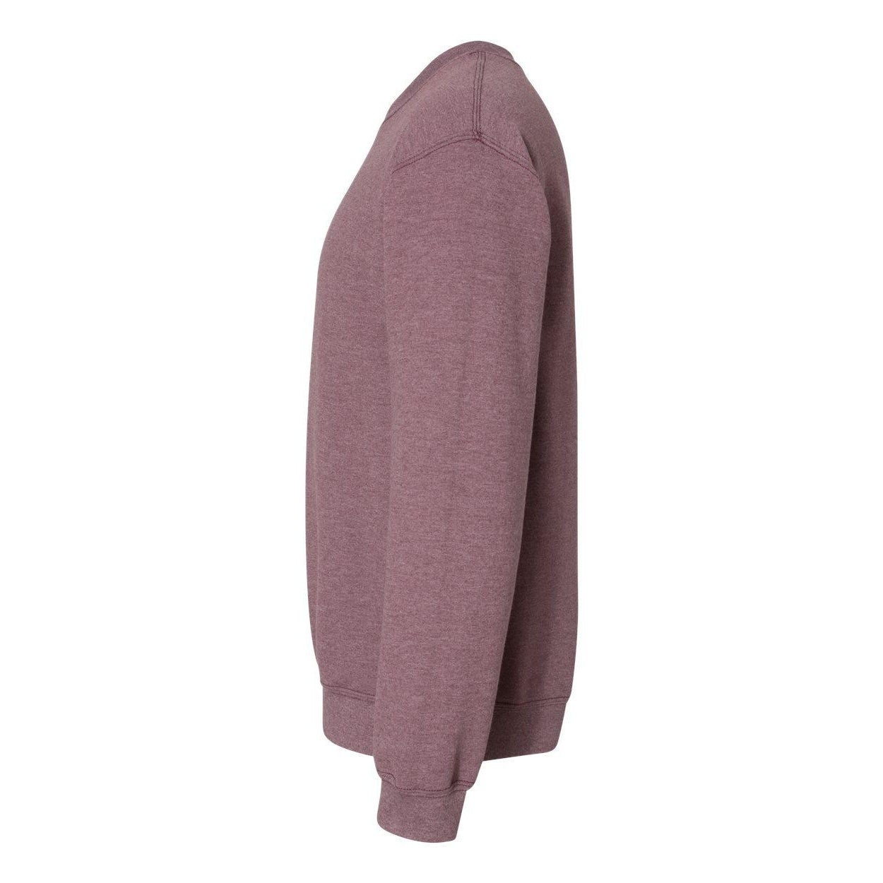Heather Sport Dark Maroon - Side - Gildan Heavy Blend Crewneck Sweatshirt