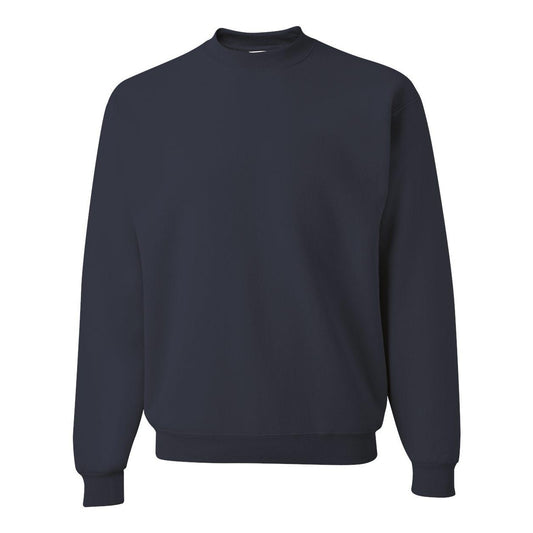 J. Navy - Front - JERZEES Super Sweats NuBlend Crewneck Sweatshirt