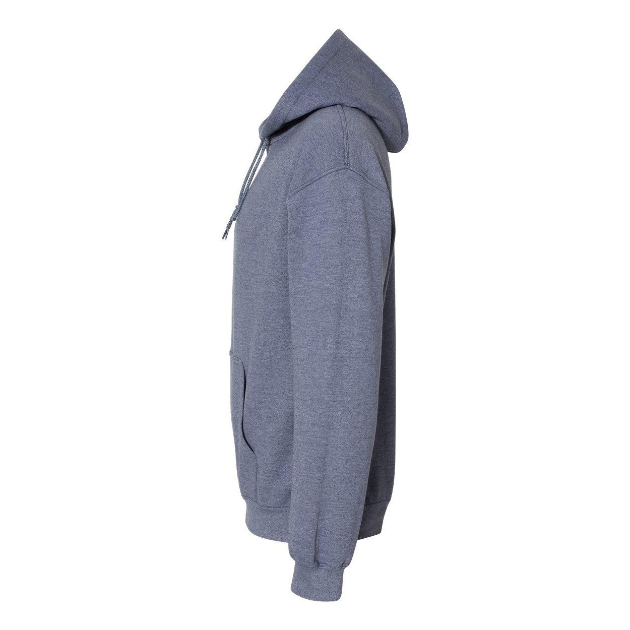 Heather Sport Dark Navy - Side - Gildan Heavy Blend Hooded Sweatshirt