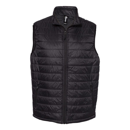 Black - Front - Independent Trading Co. Puffer Vest