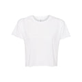 White - Front - Next Level Women's Festival Crop Top