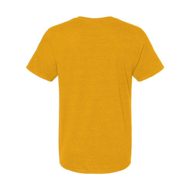 Mustard Heather - Back - Fruit of the Loom Unisex Iconic T-Shirt