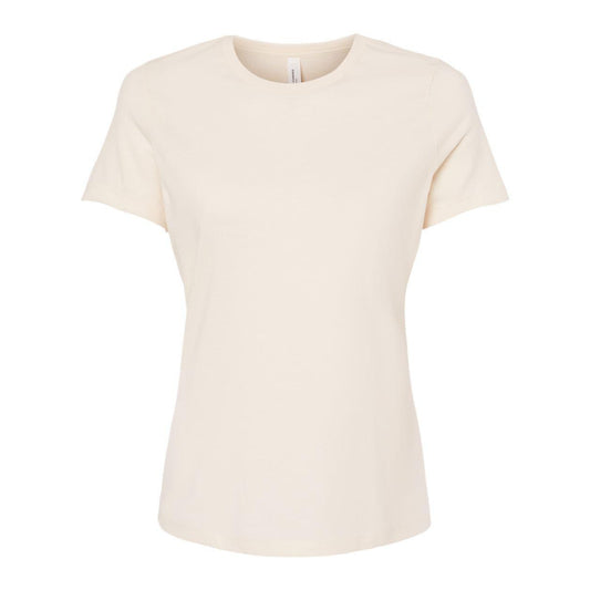 Heather Natural - Front - BELLA + CANVAS Womens Relaxed Fit Heather CVC Tee