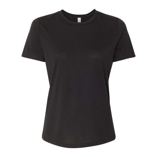 Solid Black Triblend - Front - BELLA + CANVAS Womens Relaxed Fit Triblend Tee