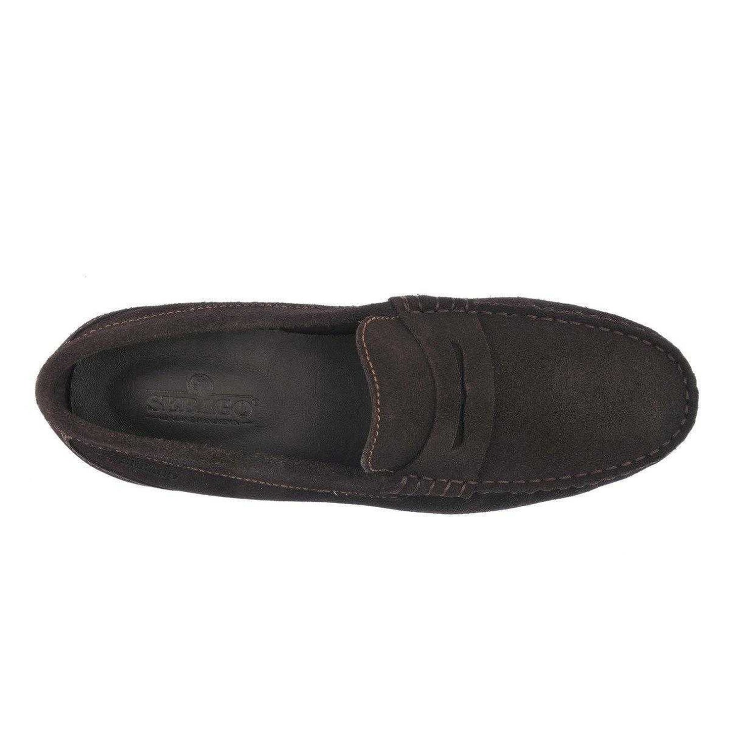 Dark Brown - Pack Shot - Sebago Mens Byron Suede Loafers