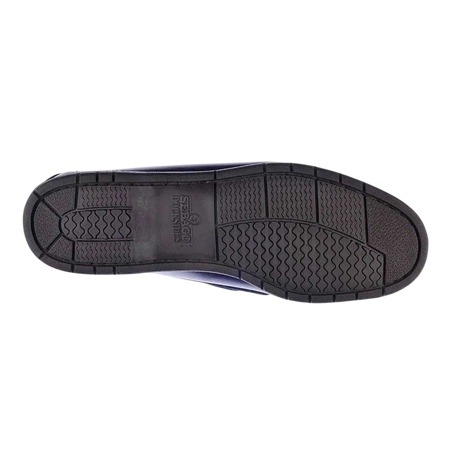 Blue Navy-Gum - Pack Shot - Sebago Mens Endeavor Waxed Leather Boat Shoes