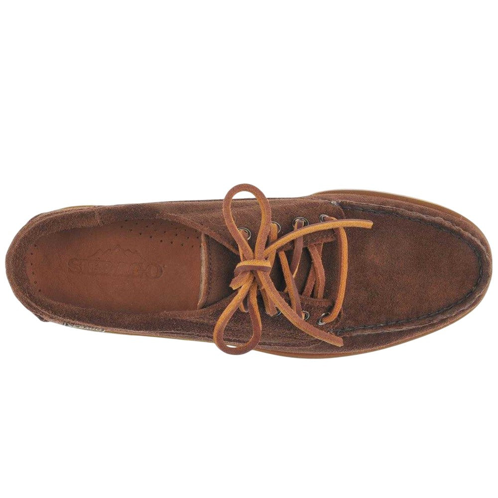 Dark Brown - Pack Shot - Sebago Mens Askook Suede Moccasins