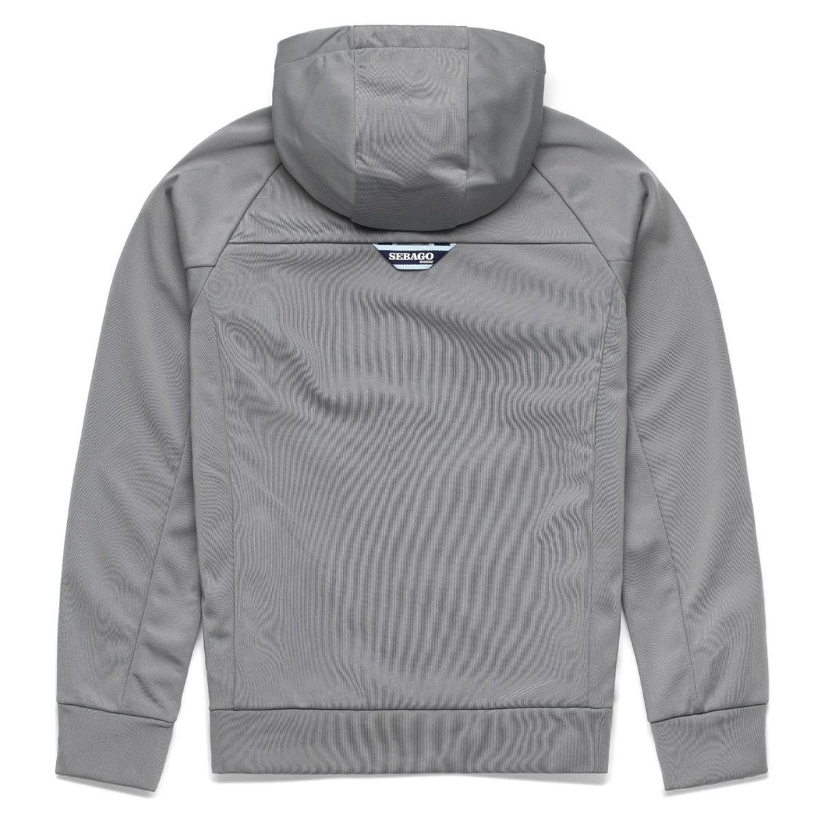 Grey - Lifestyle - Sebago Mens Crew Full Zip Hoodie