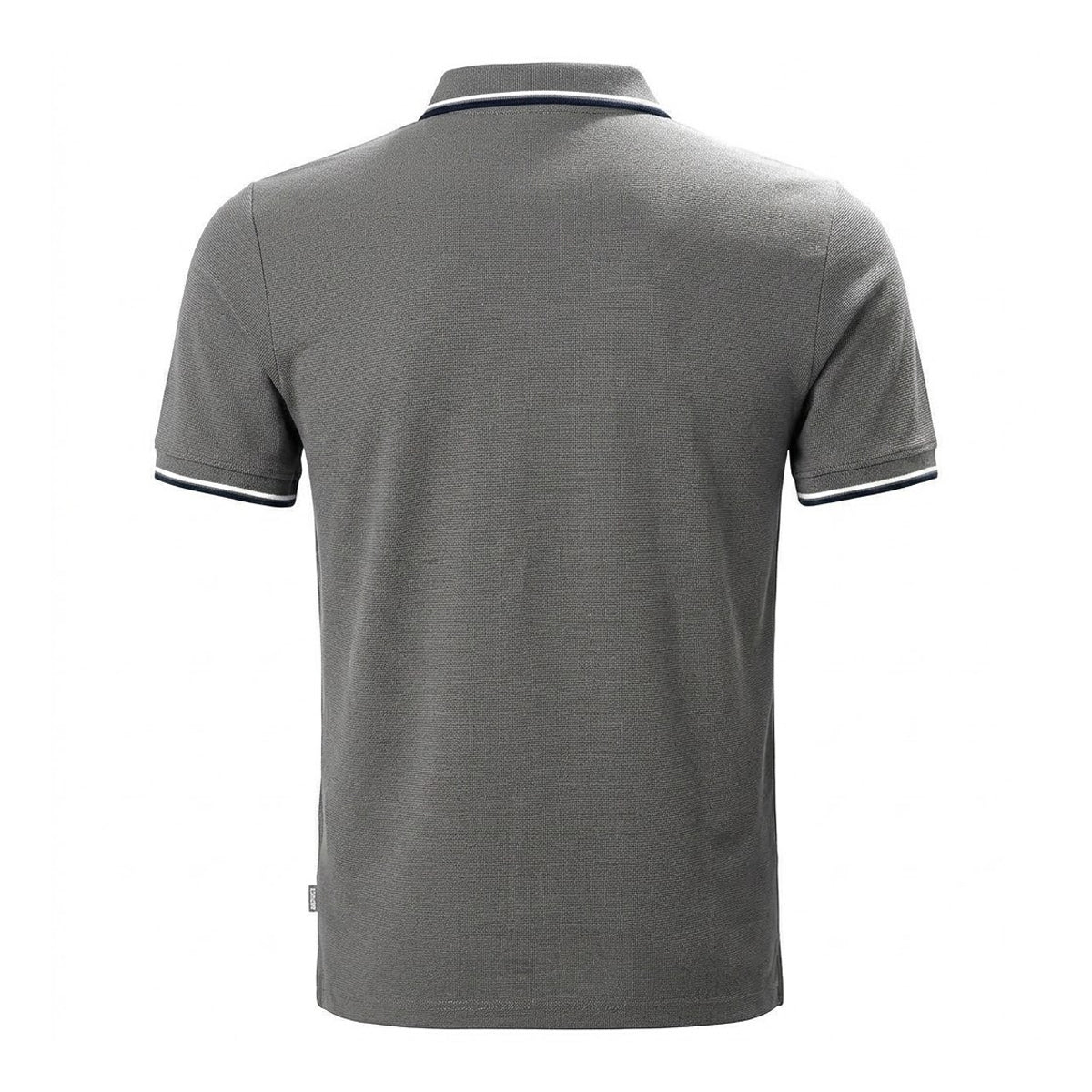 Grey - Back - Sebago Mens Berth Polo Shirt