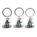 Blue-Purple-Green - Front - Something Different Coven Sisters Witch Hat Keyring (Pack of 3)