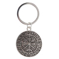 Silver-Grey - Front - Something Different Vegvísir Keyring