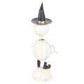 White-Black - Back - Something Different Metal Pumpkin Man Ornament