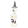 White-Black - Side - Something Different Metal Pumpkin Man Ornament