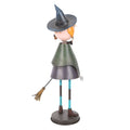Multicoloured - Back - Something Different Metal Witch With Broom Ornament