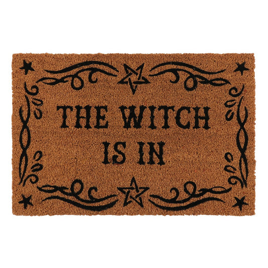 Natural - Front - Something Different The Witch Is In Door Mat