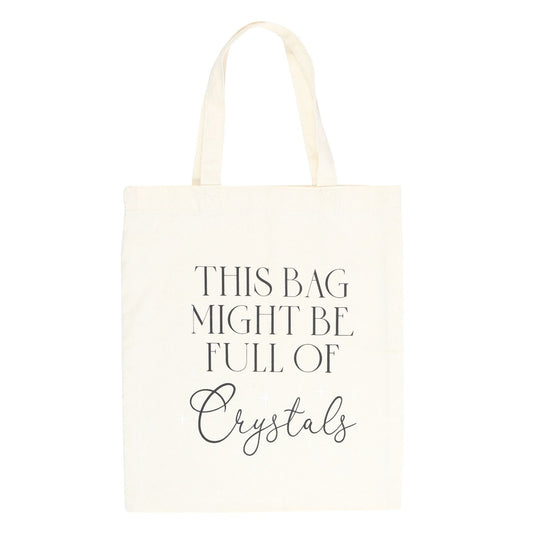 Black-White - Front - Something Different Full Of Crystals Cotton Tote Bag