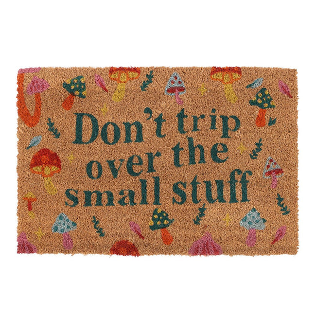 Natural-Green - Front - Something Different Don´t Trip Mushroom Door Mat