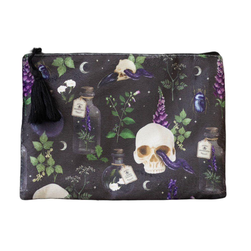 Black - Side - Something Different Venom & Vines Toiletry Bag