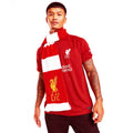Red-White - Side - Liverpool FC Official Knitted Crest Design Bar Scarf