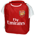 Red - Front - Arsenal FC Official Childrens-Kids Kit Design Lunch Bag