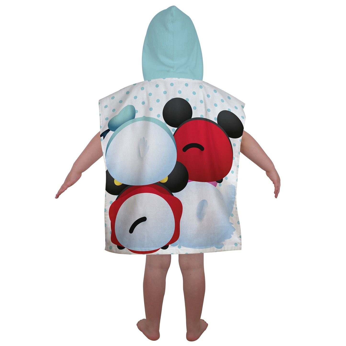 White - Back - Disney Tsum Tsum Childrens Huddle Poncho