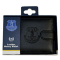 Black - Back - Everton FC Mens Official RFID Embossed Leather Wallet