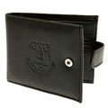 Black - Front - Everton FC Mens Official RFID Embossed Leather Wallet