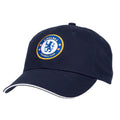 Navy - Front - Chelsea FC Adult Super Core Baseball Cap