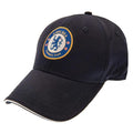 Navy Blue - Side - Chelsea FC Unisex Official Football Crest Baseball Cap