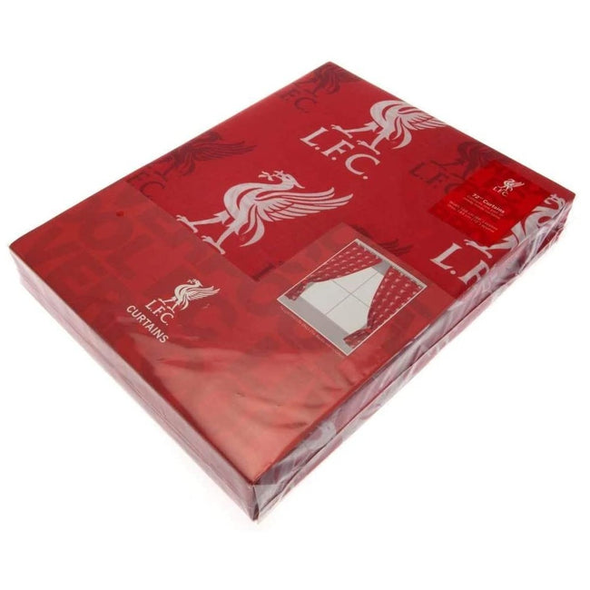 Red - Side - Liverpool FC Crest Curtains
