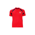 Red-Navy - Front - Arsenal FC Boys Panel T-Shirt