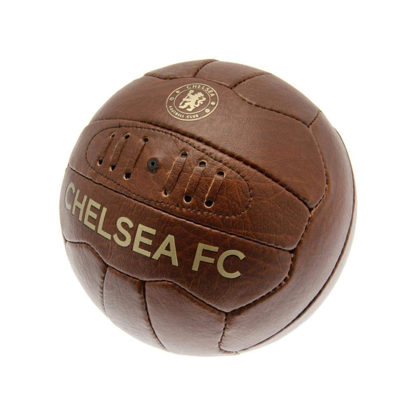 Brown - Side - Chelsea FC Faux Leather Retro Football