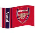 Red-Navy - Back - Arsenal FC Wordmark Crest Flag