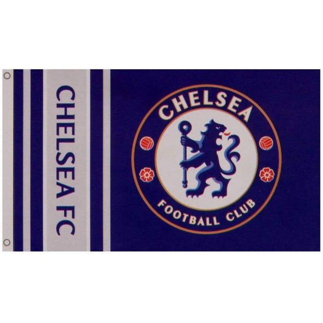 Blue-White - Front - Chelsea FC Wordmark Flag