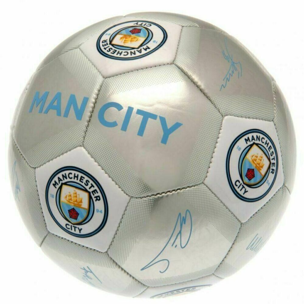 Silver - Back - Manchester City FC Signature Football